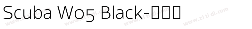 Scuba W05 Black字体转换